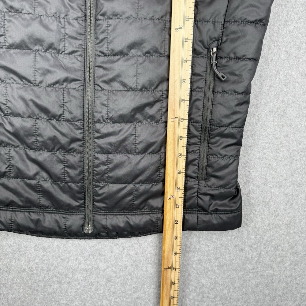 Patagonia Vest Mens Small Dark Gray Nana Puff Quilted Full Zip Primaloft Outdoor - Picture 10 of 14